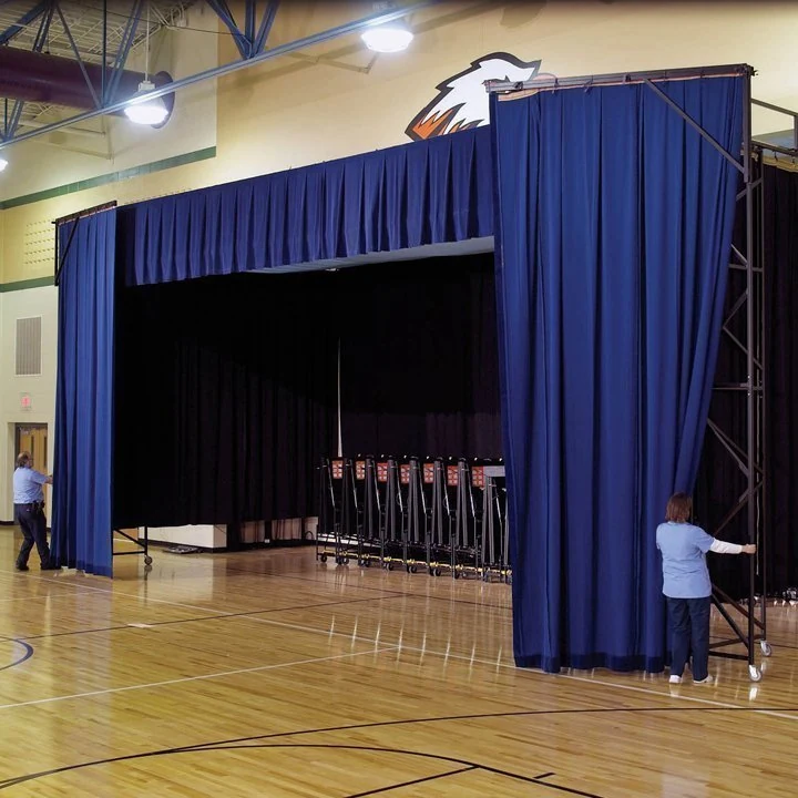 two people rolling out the SICO insta-theatre
