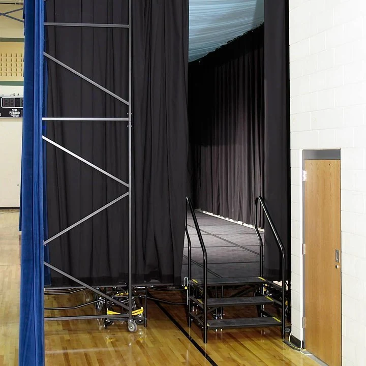 Back view of the SICO Insta-Theatre
